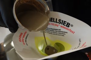 se former à remplir pistolet de pigment