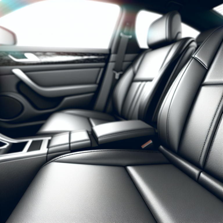 Intérieur de voiture avec sièges en cuir de haute qualité